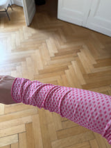 Gepunktetes Kaschmir-Shirt – Weiches Feinstrick Basic mit Stretchanteil pink/rosa