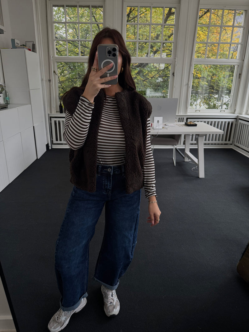 Ballonhose in Dunkelblau – Viral Trend, High Stretch, Normal Fit