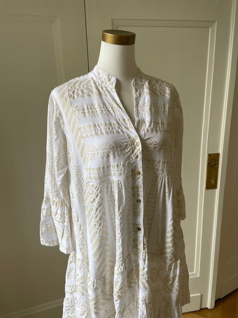 KLEID BESTSELLER MUST HAVE GOLD/WEIß