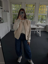 Ballonhose in Dunkelblau – Viral Trend, High Stretch, Normal Fit