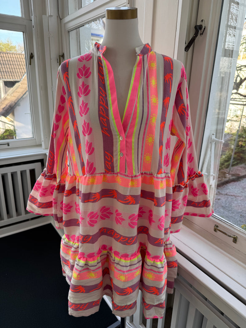 Tunikakleid happy beige/pink
