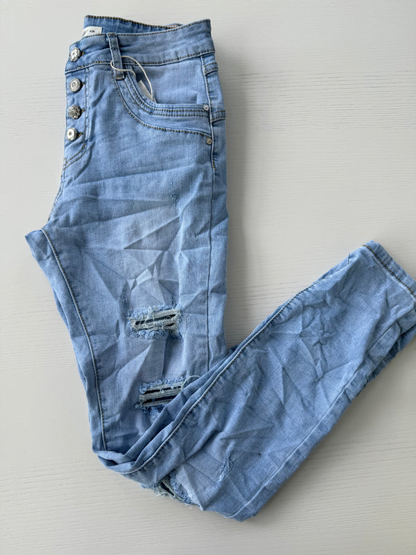 Jeans Summervibes zerissen blue
