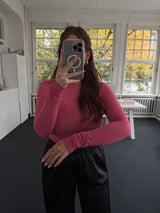 Figurbetontes Kaschmir-Shirt – One Size – Weicher Stretchstoff coral