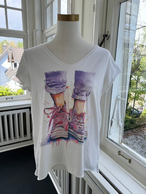 T-shirt Shoes lila