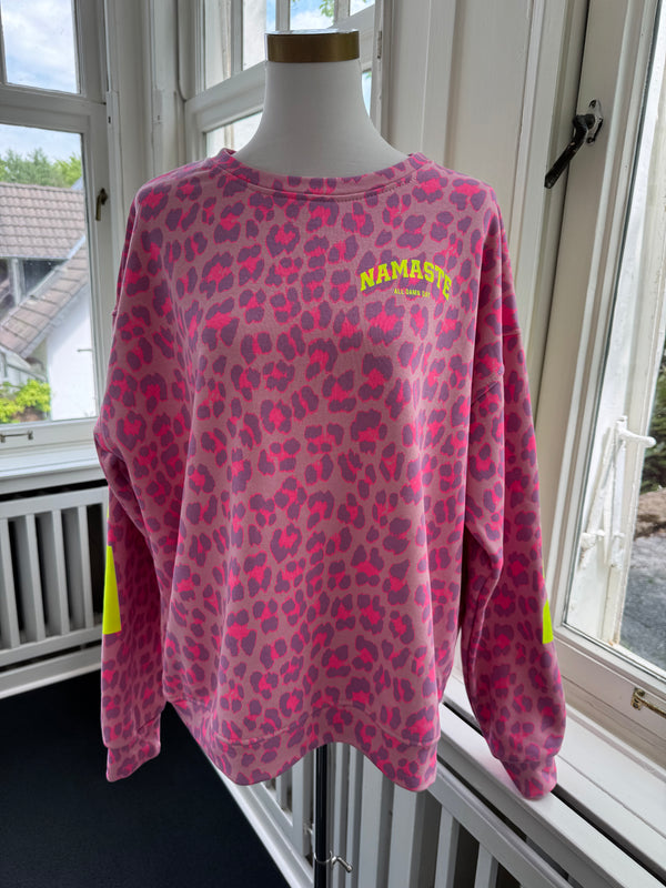 Sweatshirt Namaste leo pink/gelb