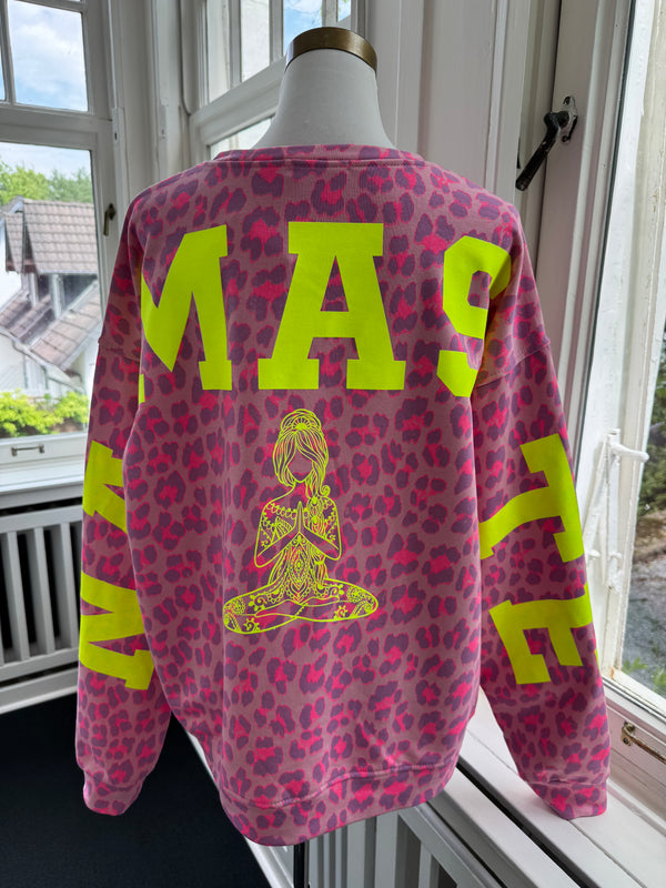 Sweatshirt Namaste leo pink/gelb