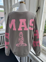 Sweatshirt Namaste grau/rosa