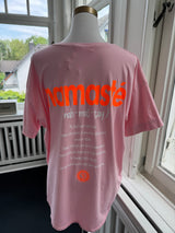 T-shirt Namaste oversized rosa