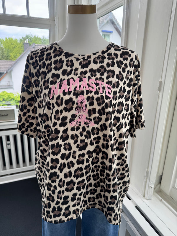 T-Shirt Namaste leo braun/beige