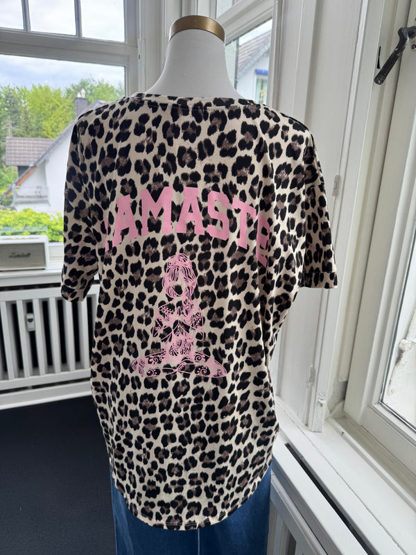 T-Shirt Namaste leo braun/beige