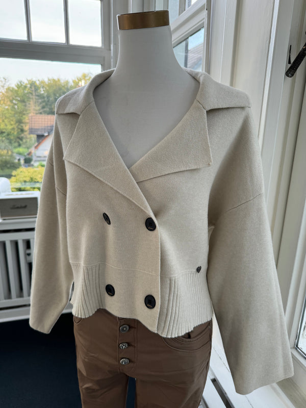 Strickjacke limited Edel beige