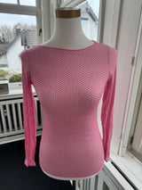 Gepunktetes Kaschmir-Shirt – Weiches Feinstrick Basic mit Stretchanteil pink/rosa