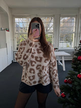 Leo Strickpullover – Weich, Kratzfrei & Locker Geschnitten – Beige/Camel – Größe 36–42