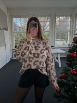 Leo Strickpullover – Weich, Kratzfrei & Locker Geschnitten – Beige/Camel – Größe 36–42