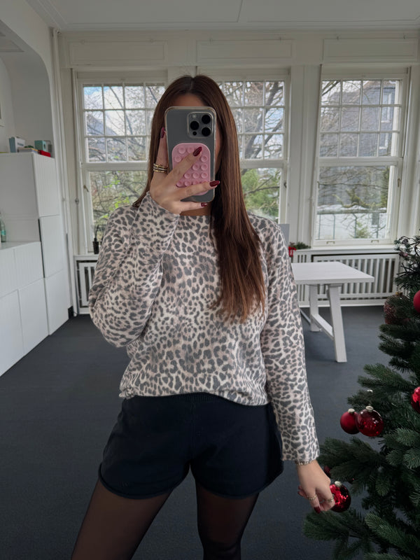 Leo Oberteil – Super Soft, Rundschnitt vorne & hinten länger – One Size (36–40) beige