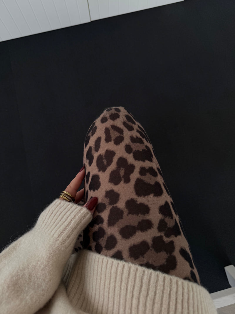 Kaschmir-Modal Leggings – Ultraweich & Dünn, Homewear oder Unterzieher – Leo – (36–42) beige