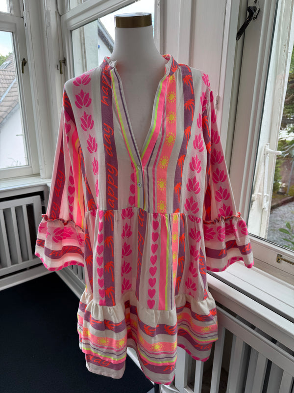 Kleid limited must have dickerer Stoff pink