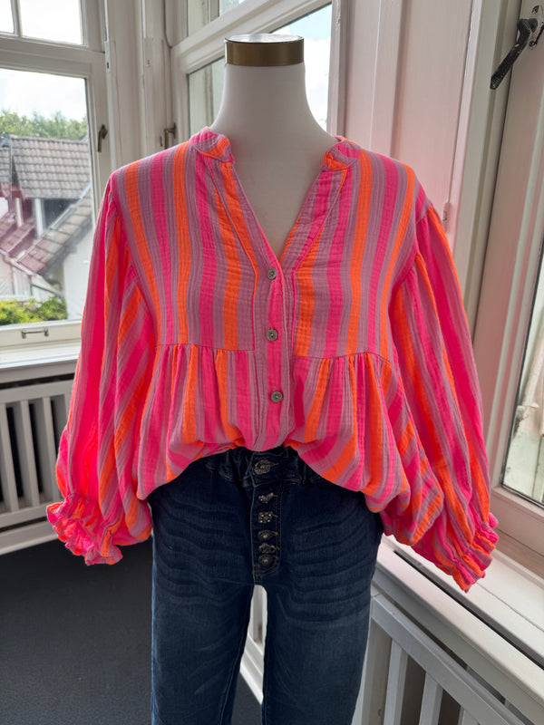Musselinbluse must have pink