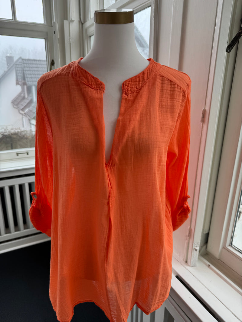 Bluse bestseller sehr dünner Stoff orange