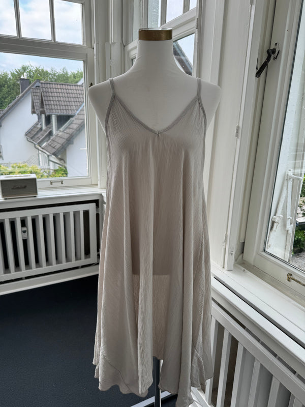 Trägerkleid summer grau/beige