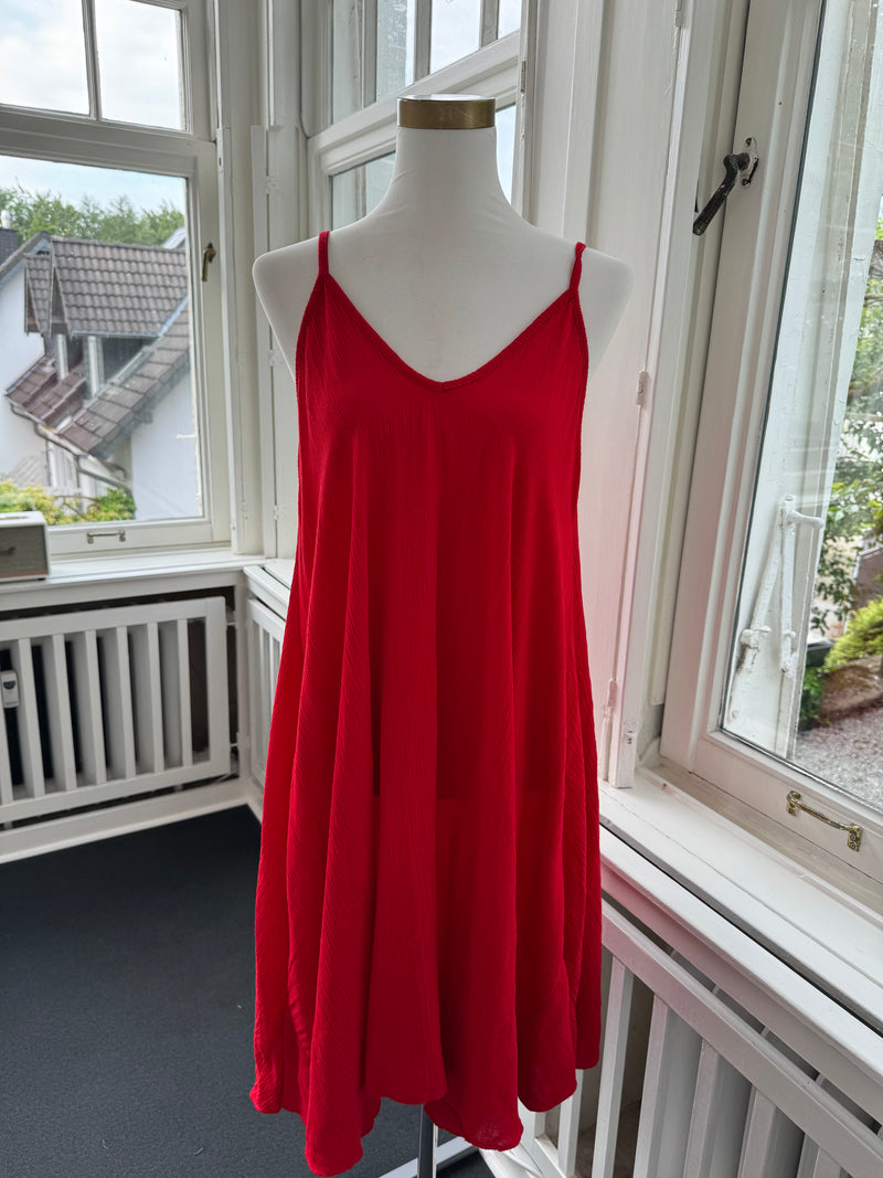 Trägerkleid summer rot