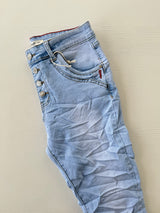 Jeans mit Knöpfen dreamblue
