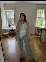 Viral Satin-Tuch One Size – Taillen- & Halstuch aus seidigem Glanzstoff weiß