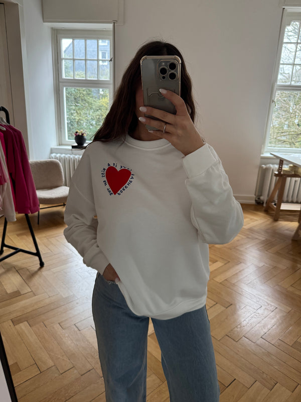 Sweatshirt love collection weiß