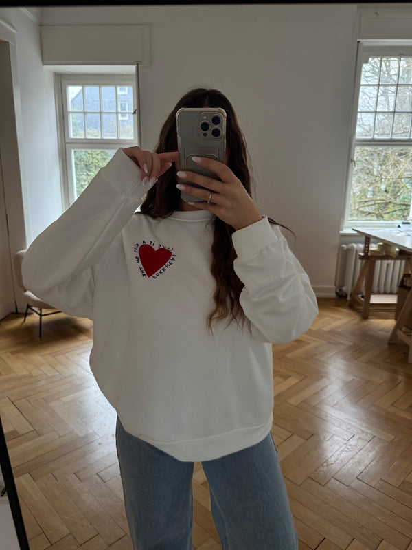 Sweatshirt love collection weiß