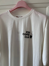 T-shirt coffee iced club weiß