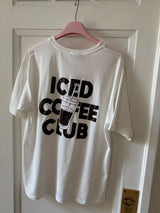 T-shirt coffee iced club weiß