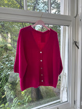 Strickjacke halbarm soft cherry