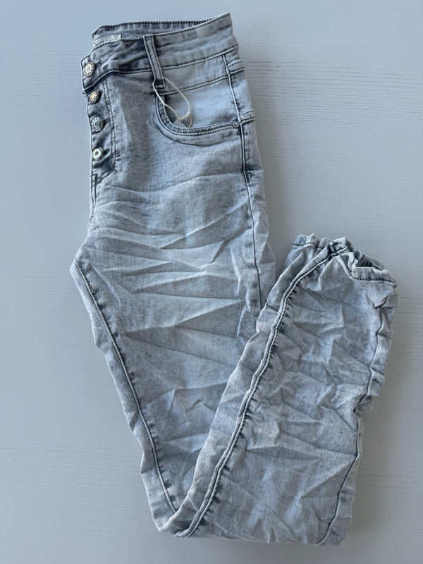 Jeans May verwaschen grau