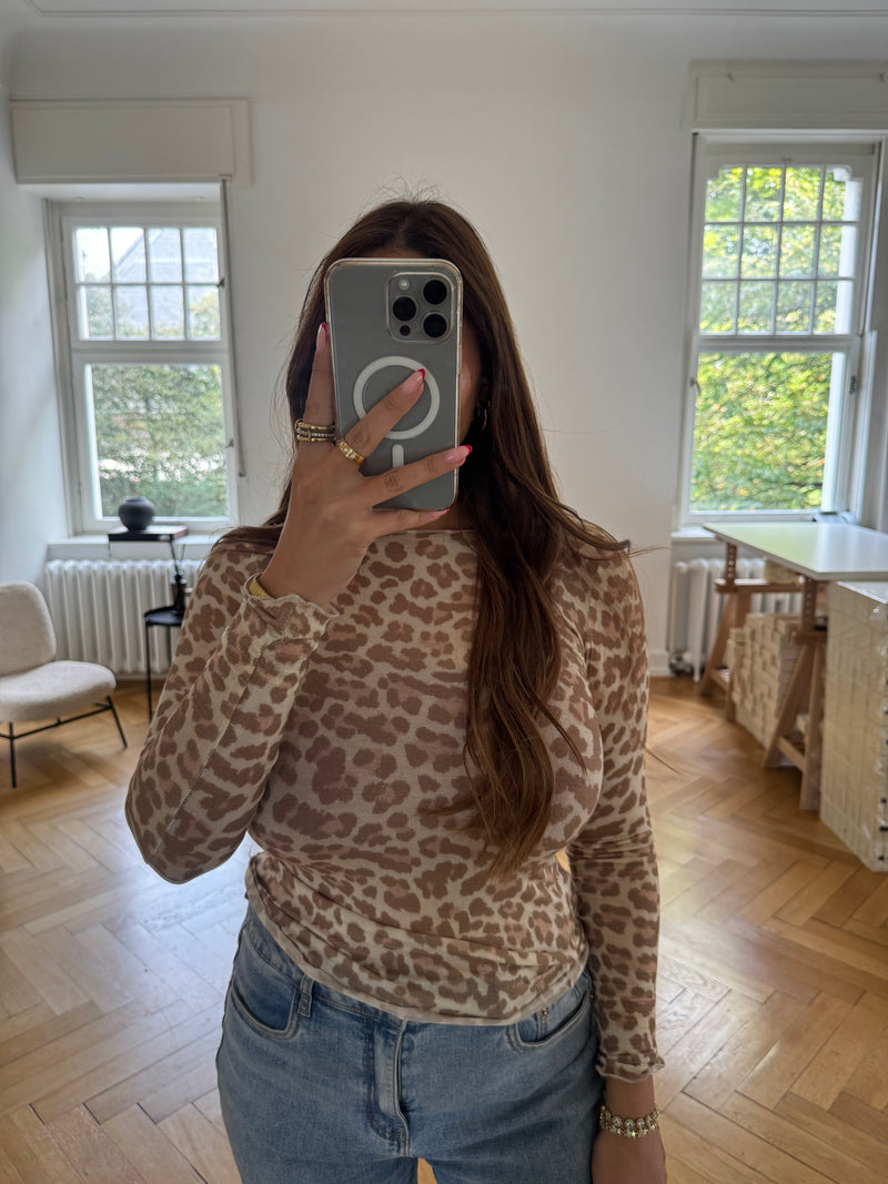 Oberteil cashmere sehr dünner Stoff beige