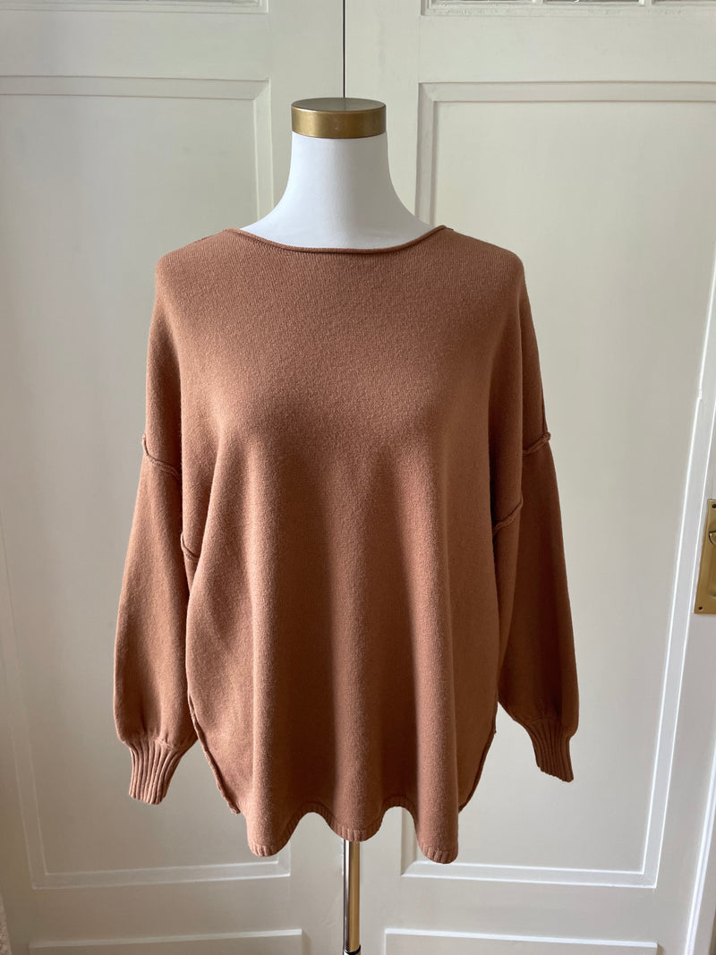 PULLOVER OVERSIZED CAMEL
