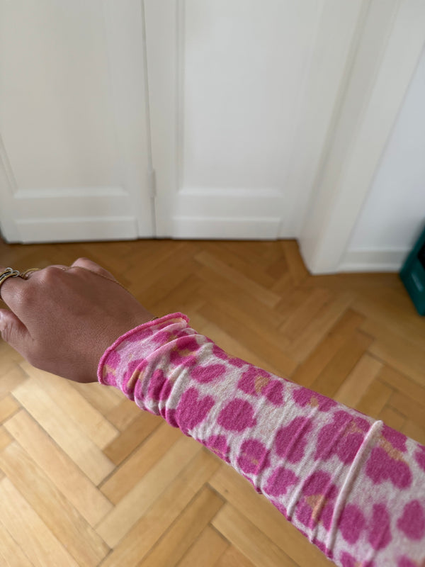 Oberteil cashmere sehr dünner Stoff pink
