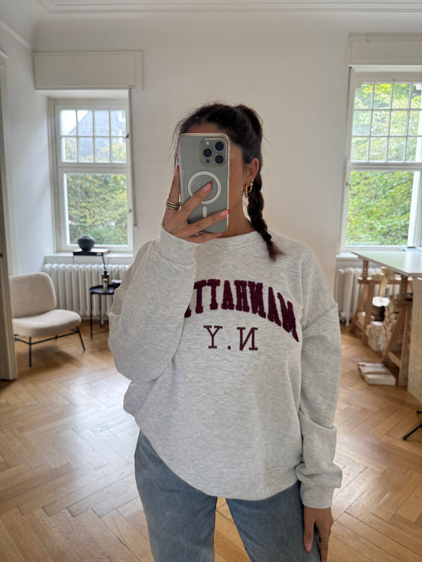 Sweatshirt Manhatten grau