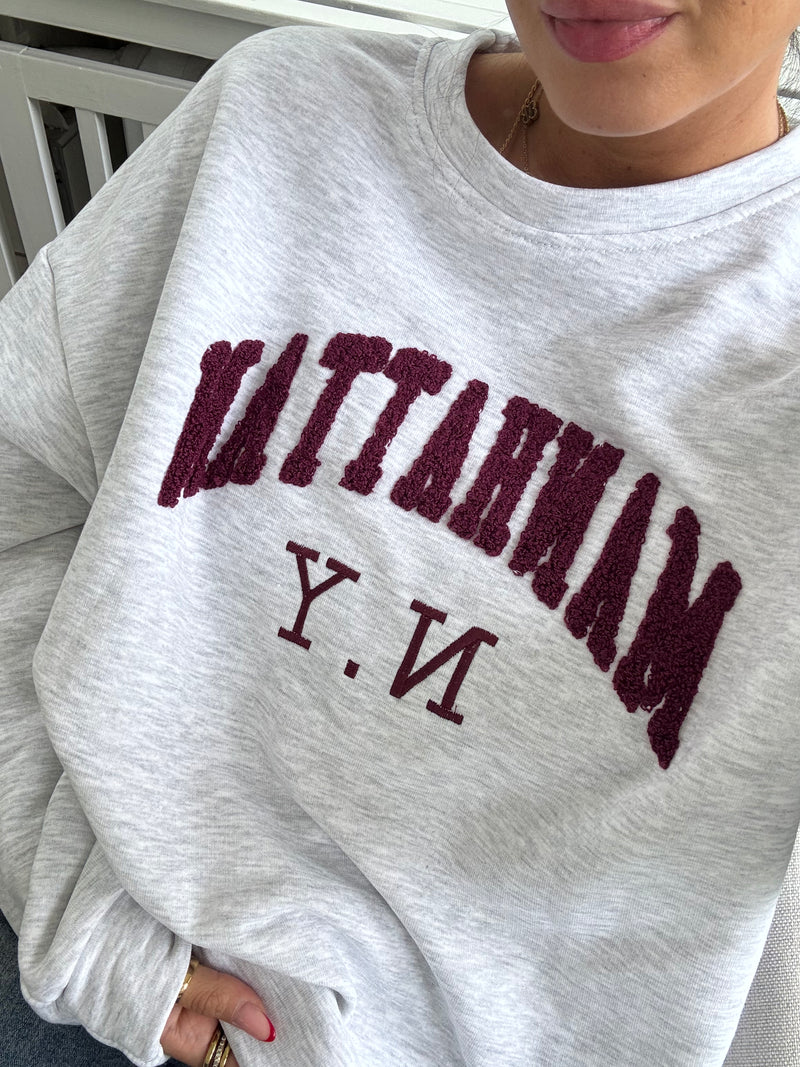 Sweatshirt Manhatten grau