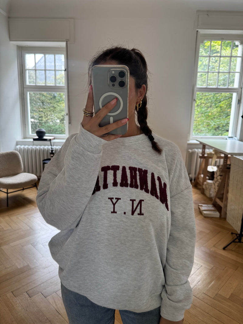 Sweatshirt Manhatten grau