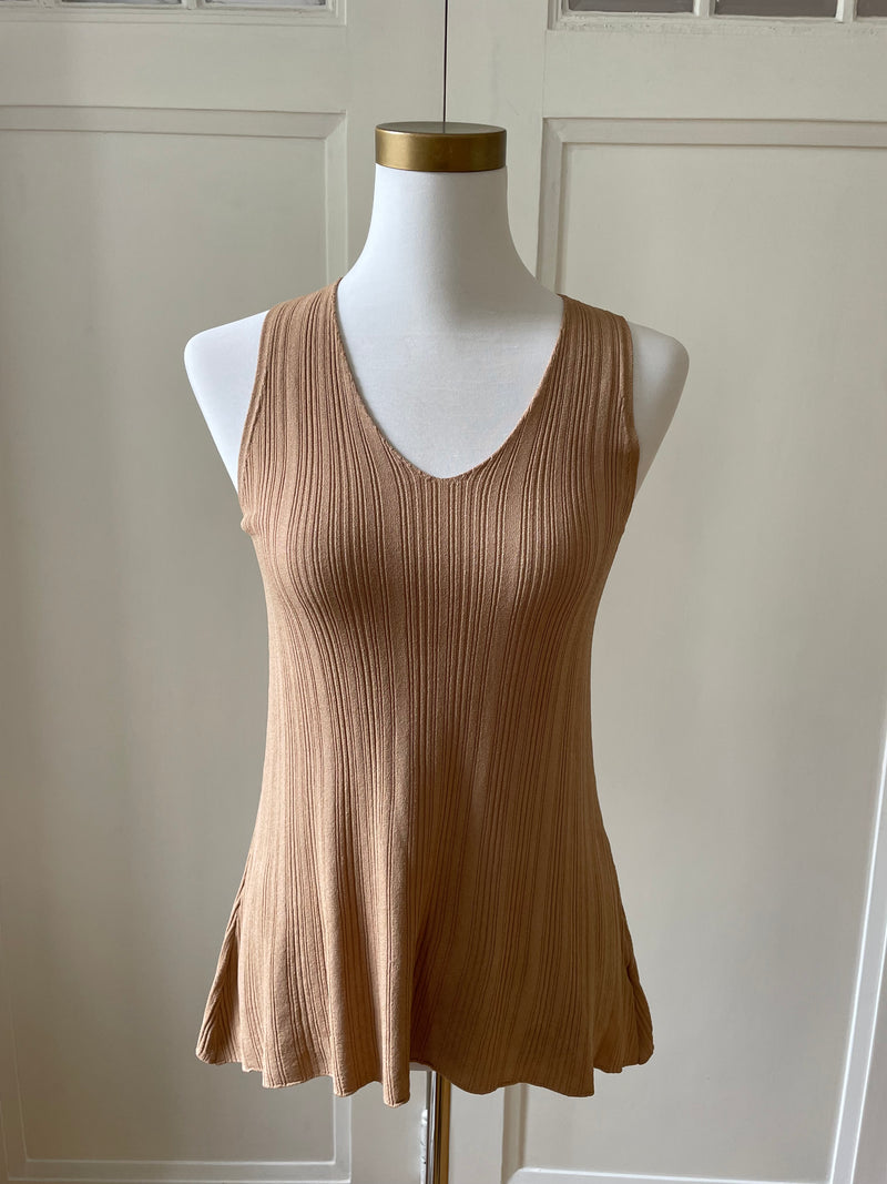 TOP V-AUSSCHNITT SOFTY CAMEL