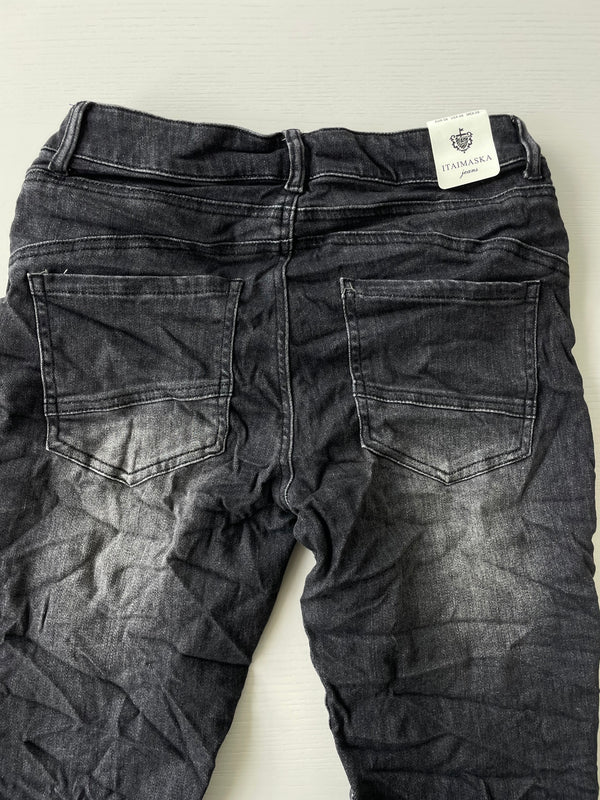 Jeans baggy style verwaschen dark grey