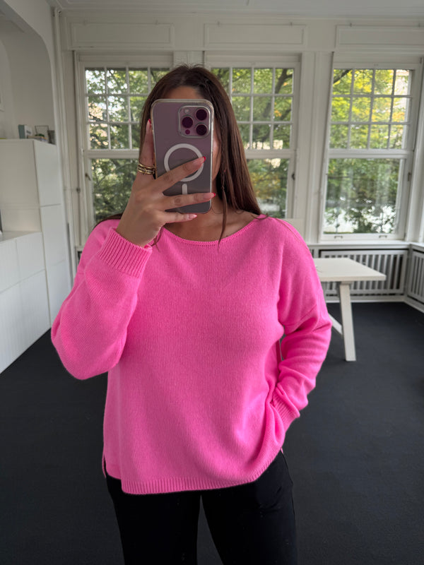 Strickoberteil basic pink