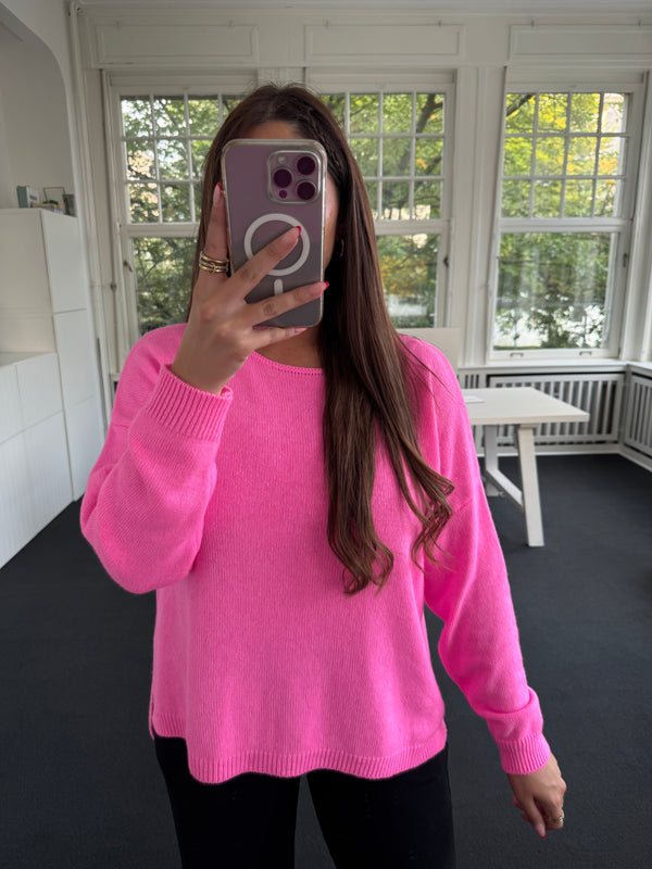 Strickoberteil basic pink