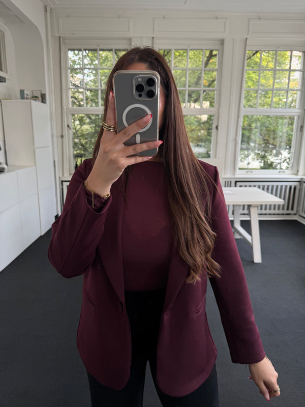Blazer soft bordeaux