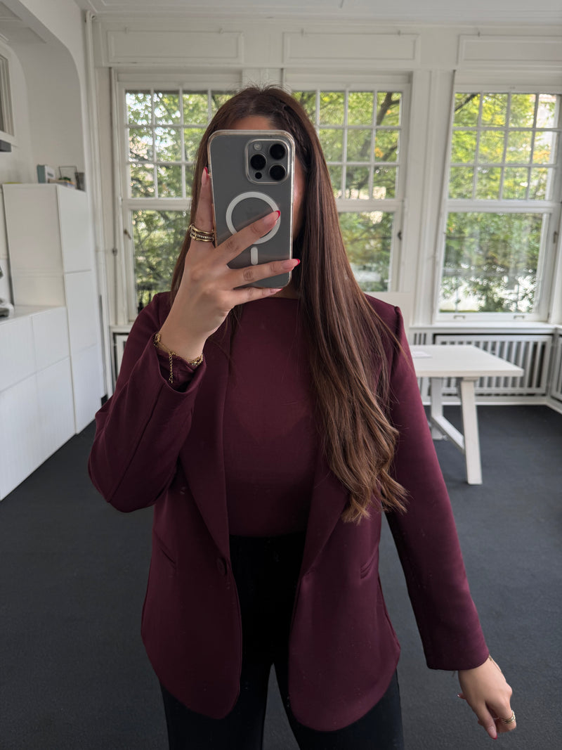 Blazer soft bordeaux