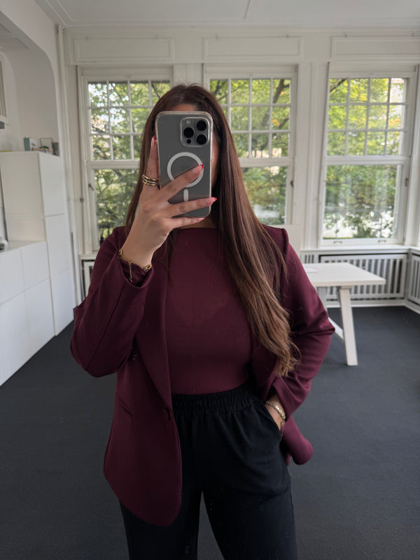 Blazer soft bordeaux
