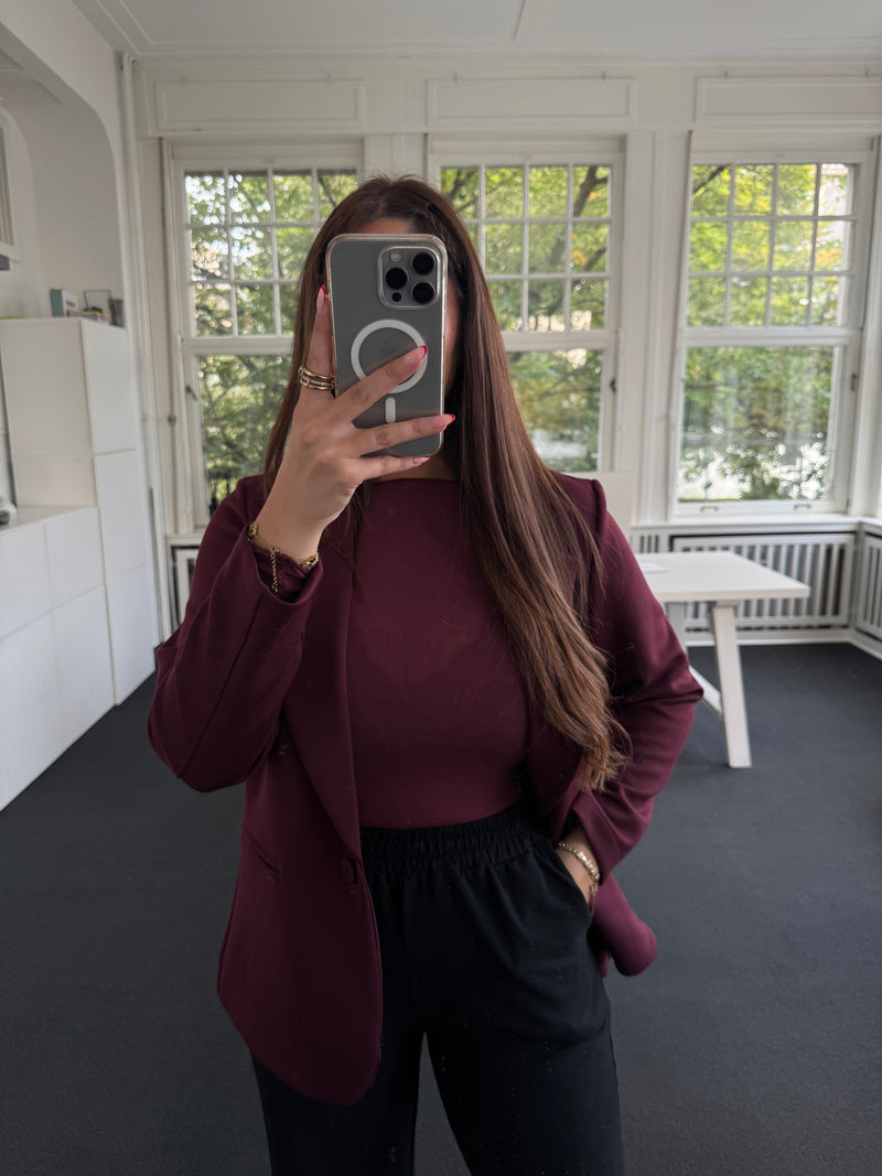 Blazer soft bordeaux