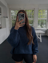 Strickoberteil oversized bestseller blau