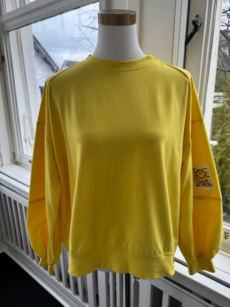 Sweatshirt smile gelb