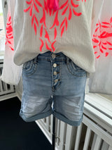 Jeans short summer blue